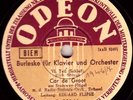 3x78rpm Odeon Cor de Groot (Piano): Strauss Burleske