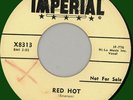 BOB LUMAN Red Hot 45rpm Imperial 1957 rockabilly WLP