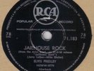 ELVIS PRESLEY - Jailhouse Rock 78 rpm disc (A+, S AFCN)