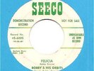 Bobby & The Orbits 45 SEECO DJ Felicia  ROCKER
