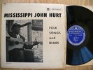 Mississippi John Hurt Folk Songs 1963 PIEDMONT Blues LP