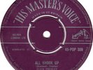 ELVIS PRESLEY ALL SHOOK UP HMV SILVER UK ORIG EX L K