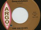 HEAR- Rare Doo Wop 45- The Fortunes- Congratulations