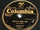 78 Blues ED BELL She's A Fool Gal Columbia 14595-D E/E-