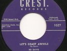BO DAVIS rare rockabilly 45 on Crest Eddie Cochran HEAR