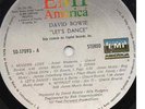 DAVID BOWIE-LETS DANCE-RARE GUATEMALA-LP