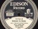 Edison Disc 51741 Billy Jones Ernest Hare Spring IsHere