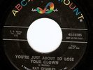 R&B Mod Soul 45 RAY CHARLES Just About To Lose yr Clown