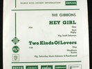 THE GIBSONS Hey Girl 7