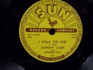 Johnny Cash 'I Walk The Line' 1950s Sun Label 78