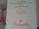 J.S.BACH; MARTZY UNACC VIOLIN SONATAS,NOS.5&6,33 CX1288
