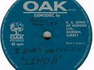 LINDA*I DON'T WANNA KNOW*ACETATE*LISTEN TO BOTH TRACKS*