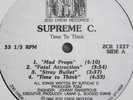 Supreme C. - Time To Think EP RARE HipHop 12