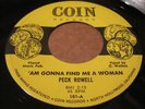 (HEAR) PECK ROWELL 2 SIDER COIN rockabilly original 45