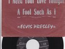 ELVIS PRESLEY  SINGLE 7 FRANCE 1959 JUKE BOXES