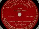 Billie Holiday Strange Fruit 78 RPM
