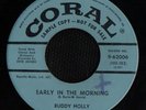 BUDDY HOLLY PROMO 45 EARLY IN THE MORNING CORAL 62006