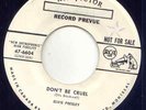 ELVIS PRESLEY - DON'T BE CRUEL /HOUND DOG - 1956 PROMO