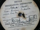 TEST PRESSING:BBC 1930'S ACETATES:WIRELESS MILITARY etc