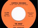 SISTER FUNK 45-LOIS JOHNSON on SABTECA-BE MINE-Listen