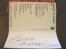 autografo originale FABRIZIO DE ANDRE' 10-06-1995