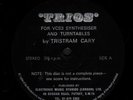 Tristram Cary: Trios for VCS3 Synthesiser & Turntables