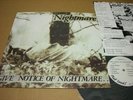 NIGHTMARE give notice LP GISM GAUZE DEATH SIDE BASTARD