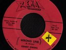 ROCKABILLY 45 KENNY OWENS WRONG LINE REKA MINT-