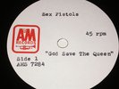 SEX PISTOLS GOD SAVE THE QUEEN ACETATE 7