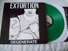 Extortion - Degenerate LP CLEARGREEN vinyl SPAZZ INFEST