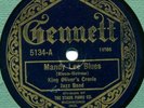 Gennett 5134 KING OLIVER CREOLE JAZZ BAND Mandy Lee VG+