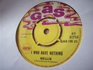 SKA EX+ UK 45 : NELLIE : I WHO HAVE NOTHING : GAS