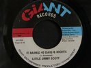 45 LITTLE JIMMY SCOTT on GIANT Rained 40 Days rare nrth