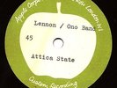 RARE 1970s Acetate 45 - JOHN LENNON  Attica State APPLE