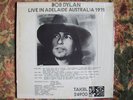 BOB DYLAN LIVE IN ADELAIDE AUSTRALIA 1978 DOUBLE LP