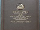 CORTOT THIBAUD CASALS ? BEETHOVEN TRIO 7 ? 5xHMV 78 rpm