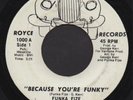 FUNKA FIZE Because You're Funky FUNK 45 LISTEN