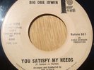 northern soul 45 Big Dee Irwin/You Satisfy My Needs MP3