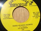 funk 45 U.S. Warren / Hard Headed Woman HEAR