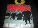 RAMONES - WE WANT THE AIRWAVES   RARE  BELGIAN P/S 7