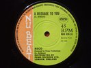 RECO. A MESSAGE TO YOU. KILLER HORNS 'YOU SEND ME'  EX+