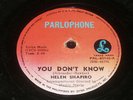 philipines 78 rpm helen shapiro you don't know/marvelos