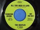 Beatles - All You Need Is Love - Capitol Promo 45