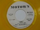 JACKSON 5 ABC Michael MOTOWN YELLOW VINYL PROMO 45 HEAR