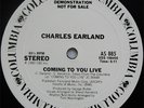 Charles Earland COMING TO YOU LIVE promo RARE DISCO 12