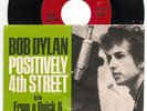 Bob Dylan RARE mispress PLUS Positively 4th St 45 w/ PS