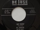 BILL ROBINSON & QUAILS Quit Pushin' Doo Wop 45 HEAR IT