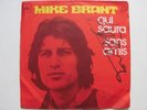 Mike BRANT Qui Saura RARE 45T AUTOGRAPHIÉ