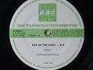 TOP OF THE POPS - RARE 1980 BBC TRANSCRIPTION DISC...