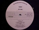 The Who  Tommy  White Label Promo